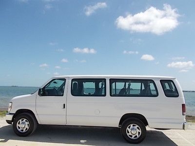 10 ford e-350 xlt 15 passenger - one owner florida van - no accidents orig paint