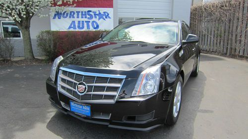 09 cts sedan blk/blk full power gm warranty gm serviced 74k miles best on ebay!!