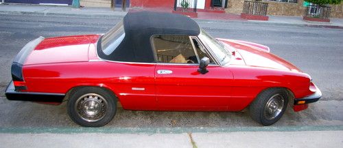 1986 alfa romeo spider graduate convertible 2-door 2.0l