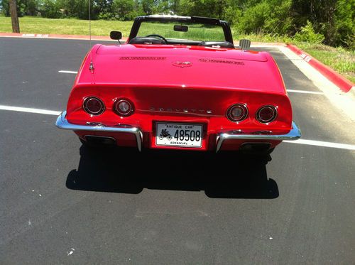 1970 Corvette Convertible 350/300 4 Speed Red Black Leather, US $29,950.00, image 4