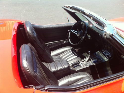 1970 Corvette Convertible 350/300 4 Speed Red Black Leather, US $29,950.00, image 7