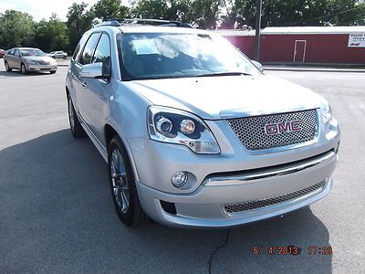 2012 used silver gmc acadia denali 2wd 16,000 miles