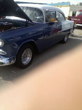 Blue &amp; white classic '55 chevy, super good daily driver