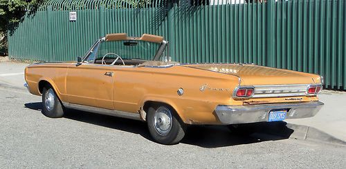 1966 dodge dart gt convertible, needs restoration, good project car, no reserve
