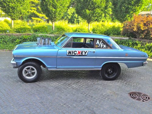1962 1963 1964 1965 Nickey Bill Thomas Chevy Nova Funny Car Gasser Hot Rod, image 3