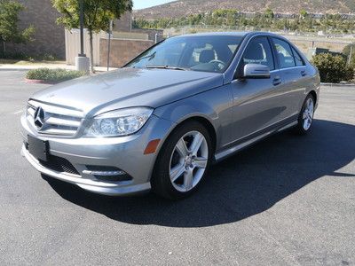 2011 mercedes benz c300 c class sdn sport pkg loadednavi 11 salvage w hist p bmw