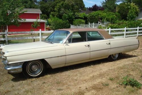 1964 cadillac series 62 4 door sedan hardtop, 1 owner, runs and drives, a/c