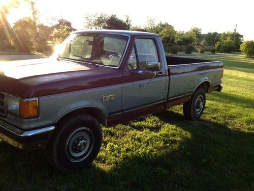 1989 ford f-250 xlt lariat standard cab pickup 2-door 7.3l diesel