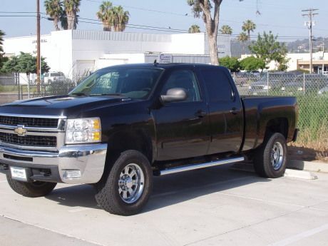 2007 new body black hd-2500 silverado chevrolet short bed crew cab