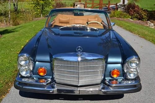 1971 mercedes benz 280se 3.5 cabriolet