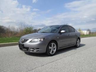 Mazda3 gray s sport stick shift moonroof loaded runs great inspected sunroof