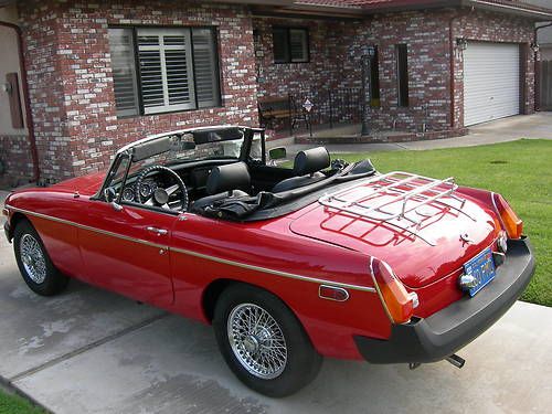 1976 mg mgb convertible red on black number 2 condition