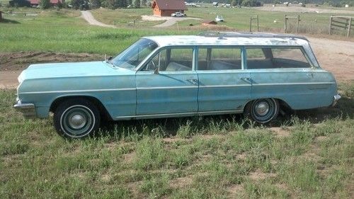 1964 chevrolet belair station wagon: runs great! original survivor, nice body!