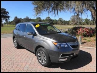 2011 acura mdx awd  advance pkg heated leather, xm radio, navigation, backup cam