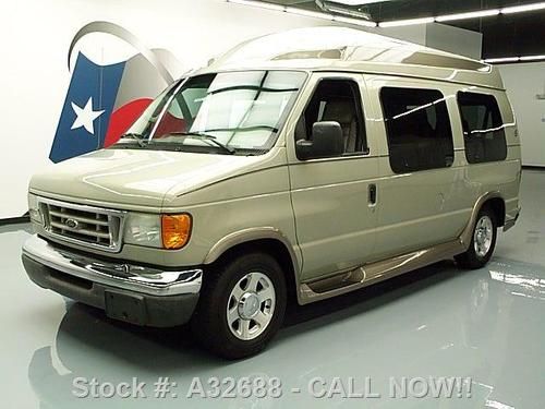 2004 ford e150 sherrod hightop leather sofa tv/dvd 70k texas direct auto