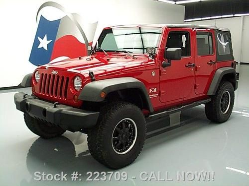 2007 jeep wrangler unltd x convertible 4x4 auto 69k mi texas direct auto