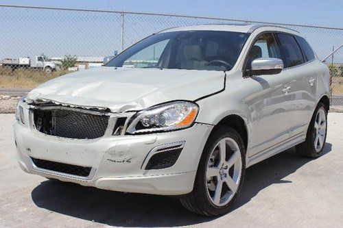 2013 volvo xc60 t6 awd damaged salvage low miles runs! economical loaded l@@k!!