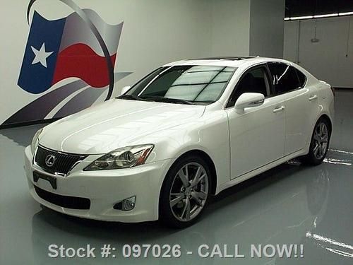 2009 lexus is250 sunroof nav rear cam climate seats 82k texas direct auto