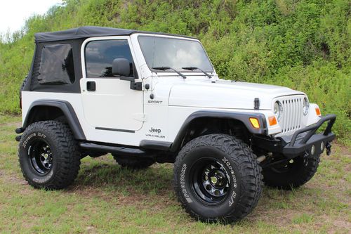 2004 jeep wrangler sport utility 2-door 4.0l, lifted, custom, new wheels &amp; tires