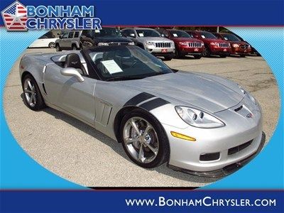 2010 grand sport w/zr1 appearance pkg auto blade silver metallic 610hp topless