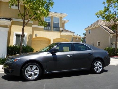 2011 saab 9-5 turbo4 new generation automatic, loaded,carbon gray,california car