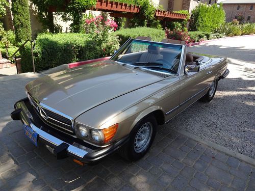 1985 mercedes 380sl convertible california car no rust excellent