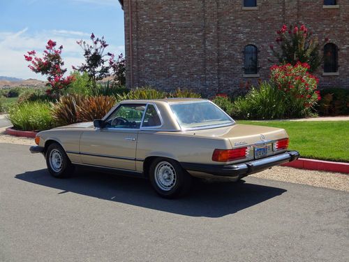 1985 MERCEDES 380SL CONVERTIBLE CALIFORNIA CAR NO RUST EXCELLENT, image 2