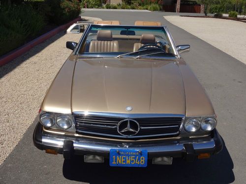 1985 MERCEDES 380SL CONVERTIBLE CALIFORNIA CAR NO RUST EXCELLENT, image 4
