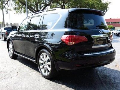 2012 Infiniti QX56 Deluxe Touring Package Cooled Seats Rear DVD Sunroof, Navi, image 6