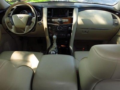 2012 Infiniti QX56 Deluxe Touring Package Cooled Seats Rear DVD Sunroof, Navi, image 13