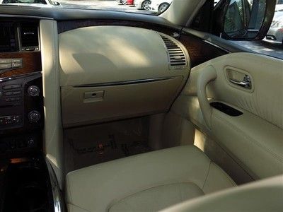 2012 Infiniti QX56 Deluxe Touring Package Cooled Seats Rear DVD Sunroof, Navi, image 17