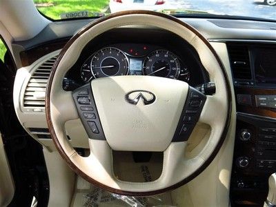 2012 Infiniti QX56 Deluxe Touring Package Cooled Seats Rear DVD Sunroof, Navi, image 33