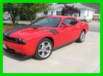 2010 challenger r/t 5.7l v8 coupe one of a kind chrome &amp; red leather interior
