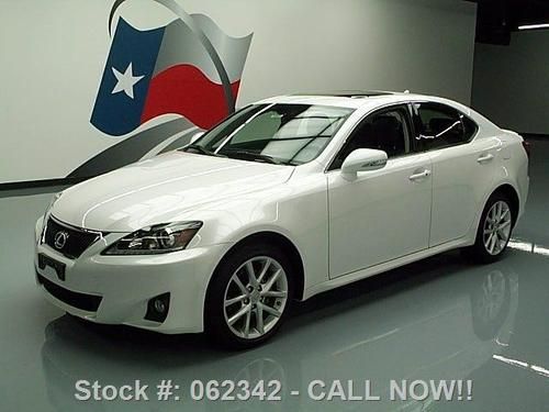 2013 lexus is250 awd climate leather sunroof nav 1k mi! texas direct auto