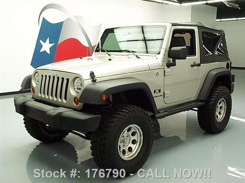 2007 jeep wrangler x convertible 4x4 6-speed lifted 35k texas direct auto
