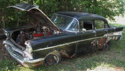 1957 chevy bel air 4 door sedan project or parts car