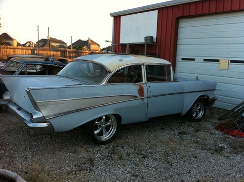 1957 chevrolet bel air 2 door post- solid texas car