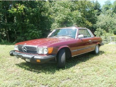 450 slc coupe sunroof low miles fast rare air condition stock v8 auto no reserve