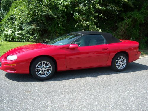 2002 chevy camaro convertible v-6 original owner car