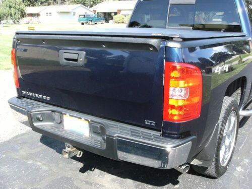 2009 Chevy Silverado Crew Cab LTZ Imperial Blue ,Tan Leather Interior, image 2