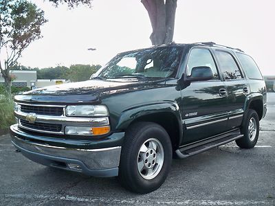 2002 chevrolet tahoe lt,sunroof,leather,onstar,3rd row,dual a/c,$99 no reserve