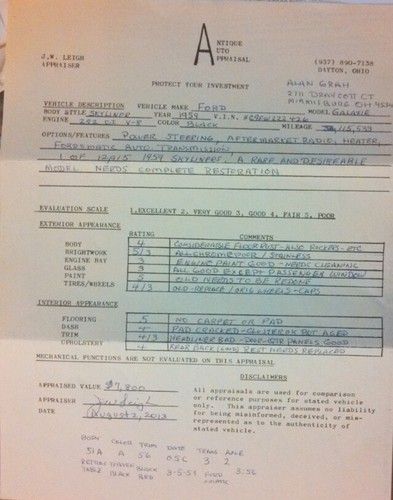 1959 Ford Fairlane 500 Skyliner (Retractable Hardtop convertible) not Galaxie, US $6,500.00, image 22