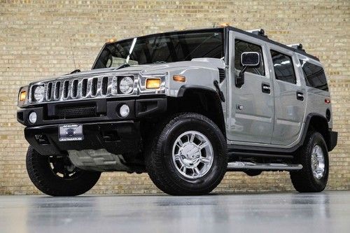 2005 hummer h2 suv! navigation! chrome! lux pkg! third seat! clean!