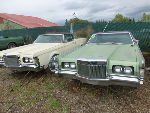 Pair of lincoln's  1969 and 1970 mark iii