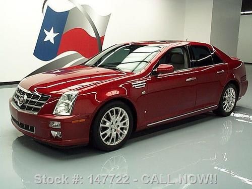 2008 cadillac sts sunroof climate leather nav 46k miles texas direct auto