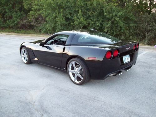 1 owner - black on black - dual mode exhaust - flawless condition - corvette c6