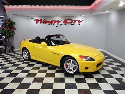 2001 honda s2000 roadster only 51k miles spa yellow adult owned stock must see!