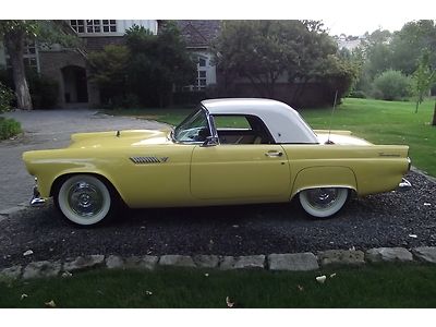 Beautiful - rare 1955 thunderbird goldenrod yellow roadster