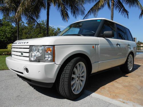 04 range rover loaded low miles serviced best color combo fl one owner low resve