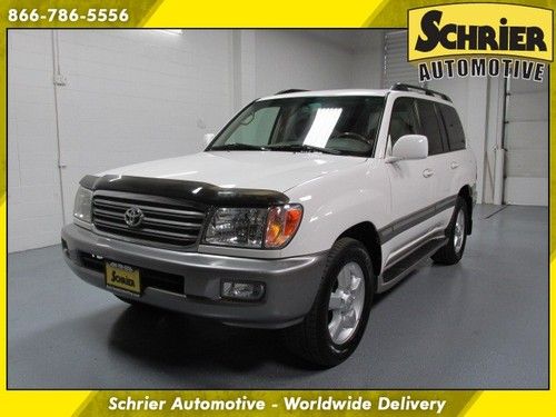 2005 toyota land cruiser 4x4 white rear dvd sunroof navigation back up cam